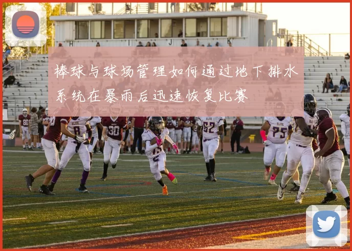 棒球与球场管理如何通过地下排水系统在暴雨后迅速恢复比赛